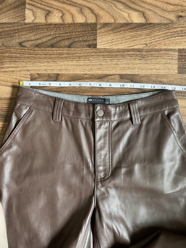 ASOS Design Brown Faux Leather Trousers in Size 10 - Picture 11 of 12