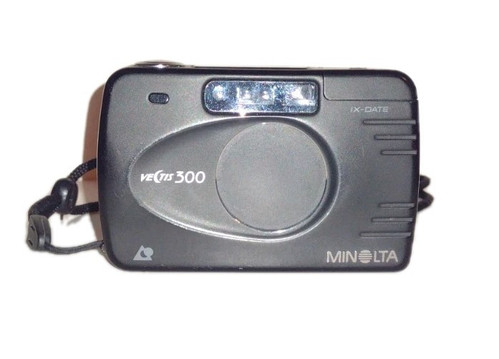 Minolta VECTIS 300 Black Point & Shoot APS Film Camera From Japan (Parts) - Picture 1 of 6