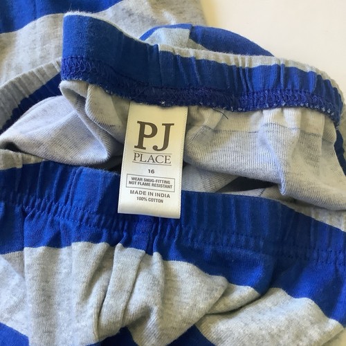 Size 16 Children's Place Striped Pajama Set Pants Long Sleeve Preowned - Picture 7 of 7