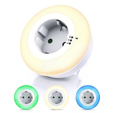 Brandson Nachtlicht Rund Zwischenstecker 3 Fa...