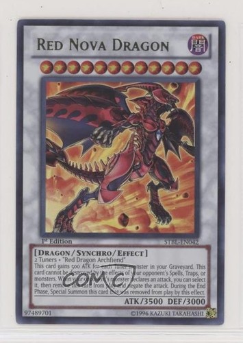 2010 Yu-Gi-Oh! Starstrike Blast 1st Edition Red Nova Dragon #STBL-EN042 u3f