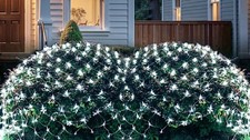 LED Net Mesh Light Fairy String Curtain Lamp Outdoor Home Party 10ftx6.6ft