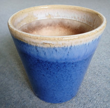 Indoor Blue Ceramic House Plant Pot - H. 16 cm D. 16 cm