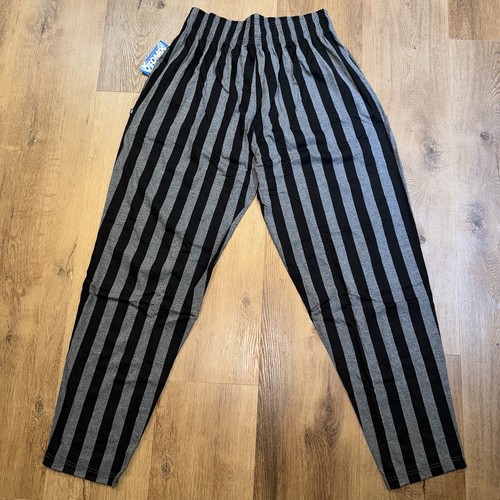 Mens Baggy Pants Weightlifting Gym Otomix Parachute MC Hammer Striped Vintage XL - Picture 8 of 8