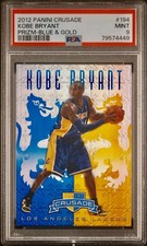 2012 Panini Crusade Blue Gold Prizm Kobe Bryant #194 PSA 9 Pop 37 Lakers