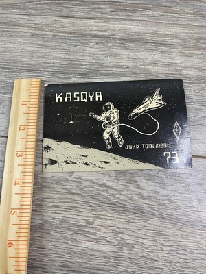 Vintage 1986 KA5QYA John Tomlinson Ham Radio QSL Postcard Space Shuttle NASA