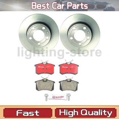Rear Brake Pads and Disc Rotors Fits Audi TT 1.8L