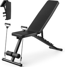 Adjustable Weight Bench Foldable Incline Decline Flat 600lb Home Gym Workout