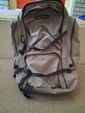 Vintage CAMP TRAILS INTERNAL FRAME Canvas Backpack Green HIKING CAMPING TRAVEL