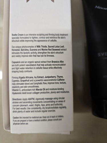 African Botanics Svelte Cream Sculpting & Firming Treatment Cream-NEW & SEALED. - Picture 3 of 5