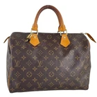 Louis Vuitton Monogram Speedy 30 Coated Canvas Fabric Brown Handbag 4759