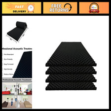 4 Pack Acoustic Foam Panels 48''x24''x2'' - Soundproof Wall Panels, Fireproof, H