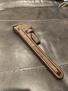 Vintage Erie Tool Works Heavy-Duty Straight Pipe Wrench - 10" Made in USA