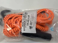 DAVID CLARK, HEADSET EXTENSION CORD (COILED) 26 ft.  C31-26DG in Day Glow Orange