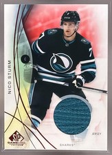 2024 Upper Deck SP Game Used Nico Sturm Jersey Red #88 MEM Sharks