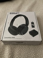 Wireless Headphone With Transmitter For TV, Computer, Phone