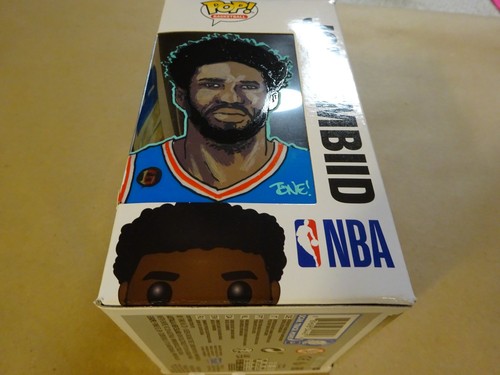 Tone Rodriguez Signed & Sketched Joel Embiid Philadelphia 76ers Funko Pop #51 - Picture 7 of 11