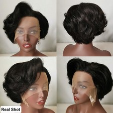 Pixie Cut Wig Human Hair Wig Short Curly Human Hair Wigs For Women Straight XQOX