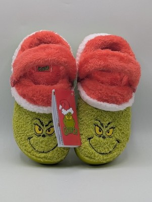 Crocs The Grinch Classic Clog Shoes Big Kids Boys Girls Youth Size 2 New