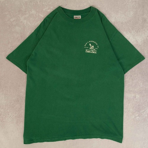 Oneita Vintage 90s Kappa Sigma Fraternity Graphic T-Shirt XL Mens Green - Picture 2 of 7