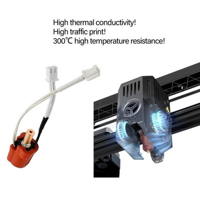 Efficient 3D Printing Hotend Kit 0.4mm Nozzle High Temperature Block for Ender 3