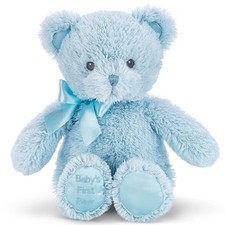 12" Teddy Bear Baby's First, Blue