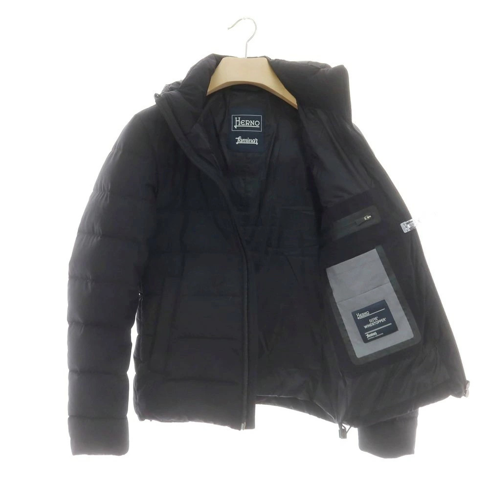 [Used] Herno polyester double zip down jacket bla… - image 3