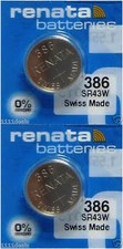 Renata 386 SR43W Batteries - 1.55V Silver Oxide 386 Watch Battery 2