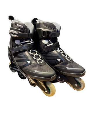 Rollerblade Zetrablade Men s Size 10 US Inline Skates Black Gray Great Condition
