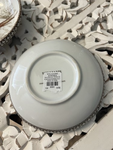 Williams Sonoma Plymouth Thanksgiving Pheasant 5.75 inch Dip Bowl Set of 4 NEW - Picture 4 of 4