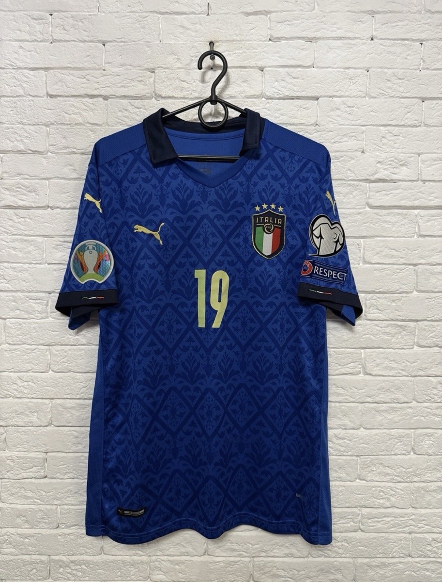 Puma Italy Leonardo Bonucci #19 Euro 2020 Jersey Home Football