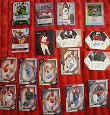 Nfl Football/ NBA Basketball Autograph Card Lot