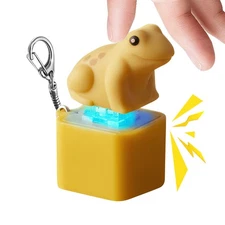 Rechargeable Frog Croaking Keychain Clicker Fidget Toy For Kids Adults