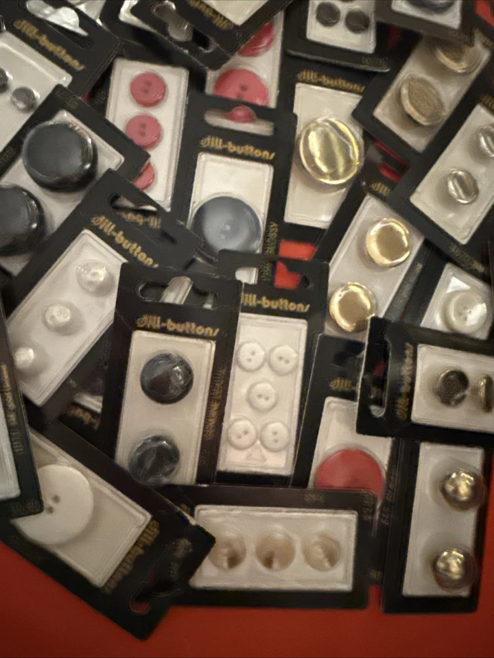 370 Packages, Packs DILL Buttons Vintage Made In Germany Lot Brand New Assorted! - Image 4 of 4