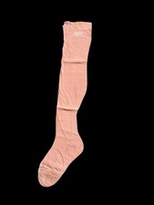 Vintage Seamless 100 Cotton Stockings Hosiery Tan 260 Needle USA 1920-1950  s