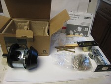 Schlage Deadbolt B660P 622 C 10-094 Strike NEGRO Con 4 LLAVES 640 sello especial