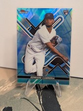 2022 Topps Finest - Edward Cabrera #21 Blue/Aqua Vapor Refractor /250 (RC)