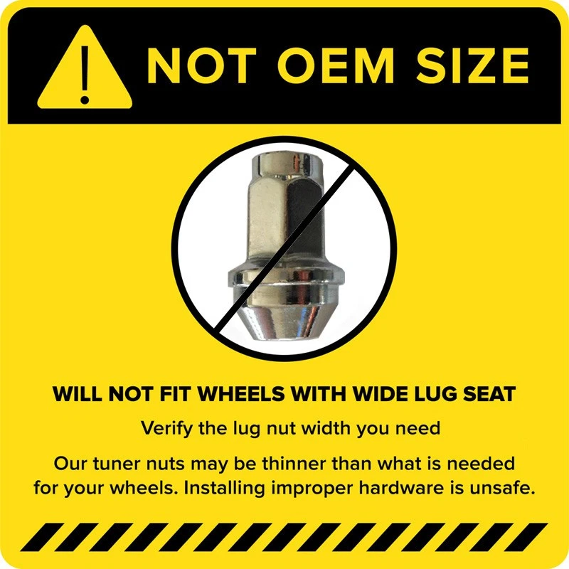 24pc Black Spline 14x1.5 Locking Lug Nuts - for Hummer GMC Chevy Trucks - 6x5.5 - Image 4 of 4