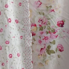 Vintage Dunelm Floral Duvet Quilt Cover 4 Pillowcases Ditsy Roses Cottage Chic