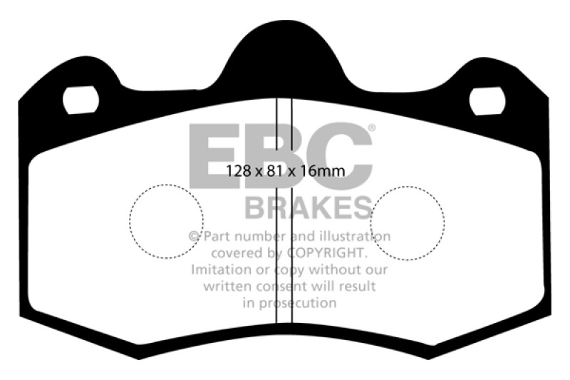 EBC Bluestuff NDX Rear Brake Pads for McLaren MP4-12C & Lotus Evora