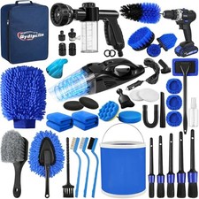 45Pcs Car Detailing Kit, Car Detailing Brush Set, Car Wash Cleaning Kit, Car