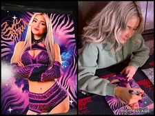 Zayda Steel Signed Matte 8x10 Proof WWE ID Promo NXT EVOLVE AEW