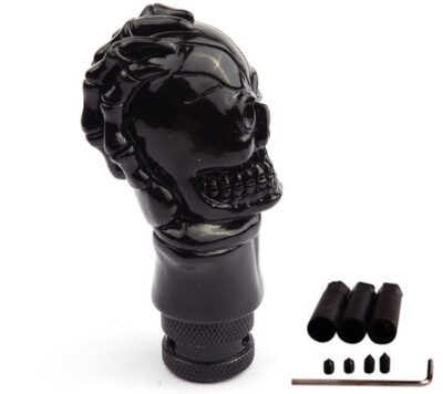 Car Gear Stick Shift Knob Shifter Lever Manual Transmission Kit Black Skull Head