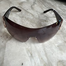 JESSICA SIMPSON J6260 Gold/Tortoise Wrap Rimless Sunglasses NWT