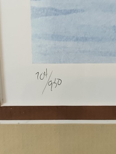 JOHN Furches "Early Morning on Ocracoke" Signed Vintage Lithograph Framed Ltd # - Picture 2 of 15