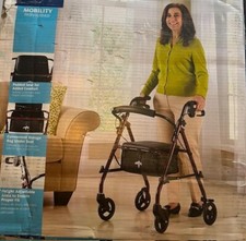 Medline Steel Folding Rollator Walker - MDS86850ESKD