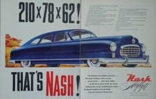 1950 vintage Nash motors print ad. That's nash!
