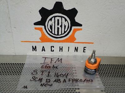 IFM Efector SCM12ABAFPKG/US Flow Sensor 20-36VDC 400mA ST1604 New Old Stock