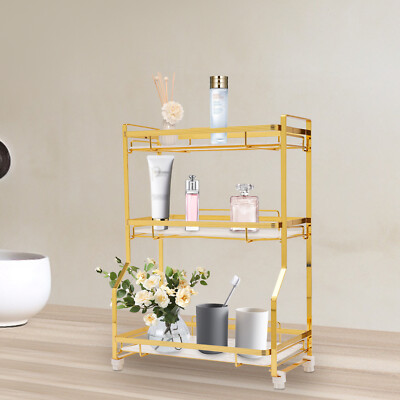 3 Tier Bathroom Countertop Organizer Shelf Rack Counter Bathroom Storage