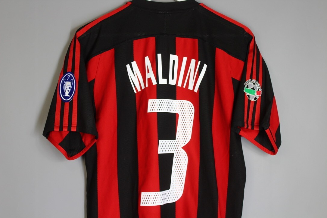 AC MILAN ITALY 2003 2004 HOME FOOTBALL SHIRT JERSEY MAGLIA #3